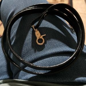 56” long Black crossbody strap